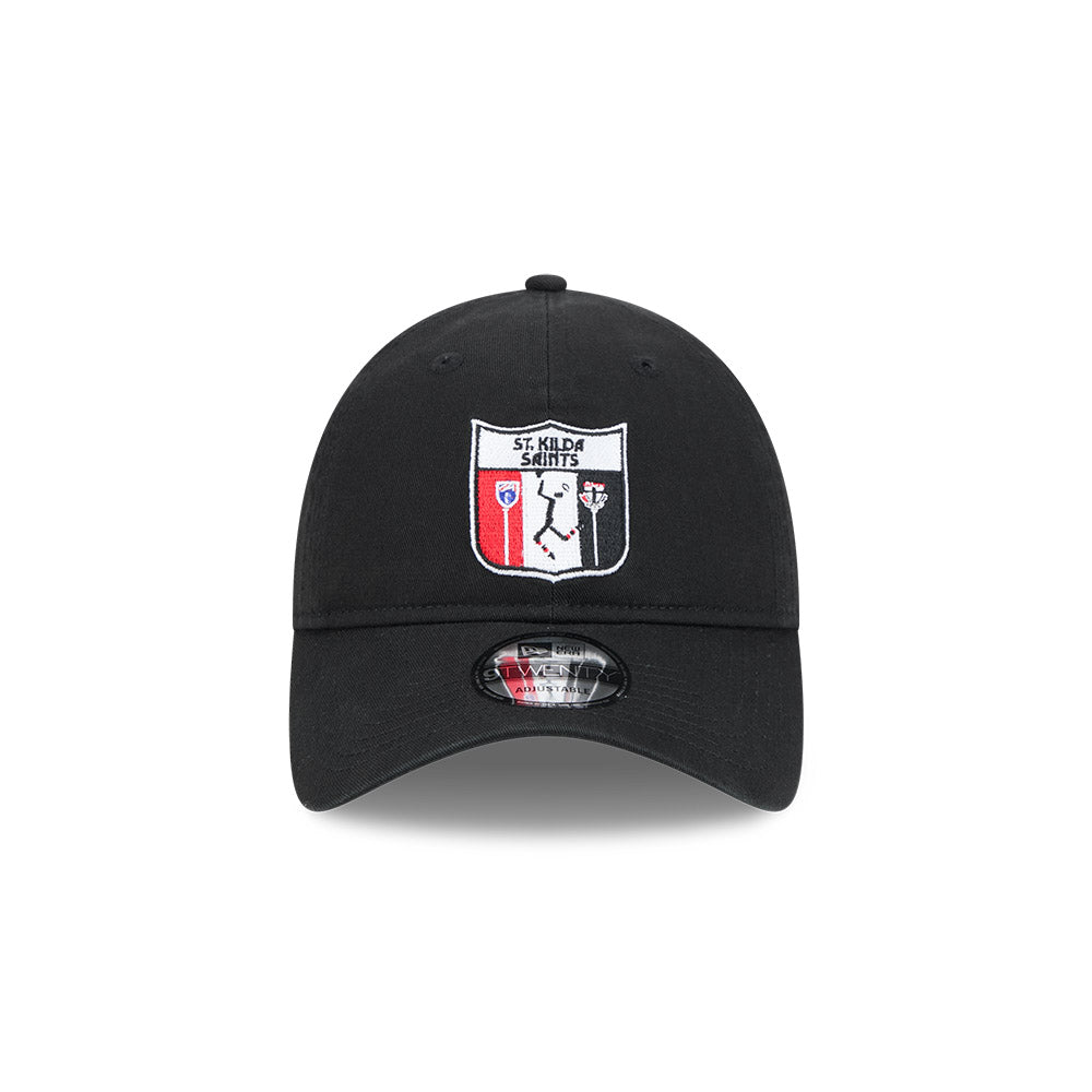 St Kilda Saints Hat - AFL 2025 Retro Washed 9Twenty Strapback Cap - New Era